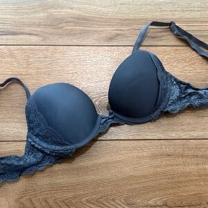 Victoria's Secret Blue Lace Push-Up Bra